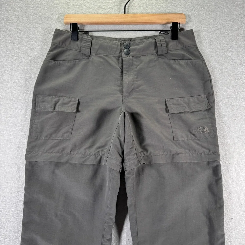 The North Face Paramount Convertible‎ Cargo Pants Womens 10 Regular Gray Nylon